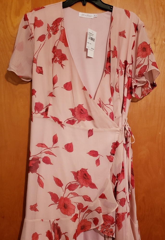 Flirty summer wrap dress